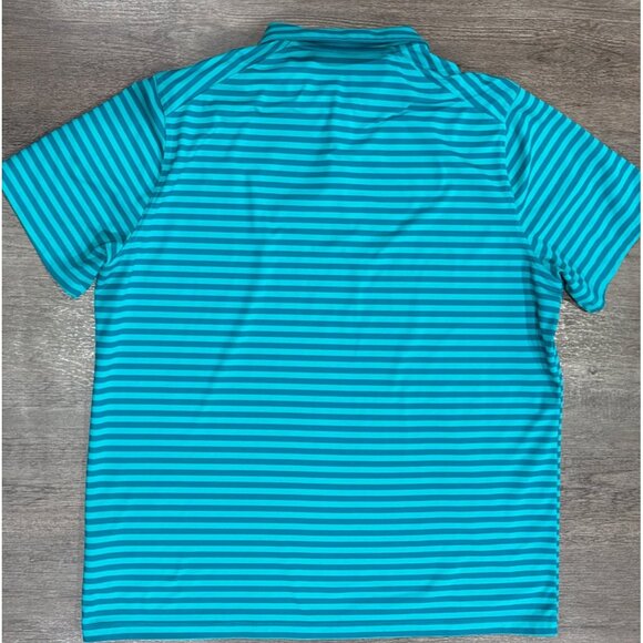 Nike Dri Fit Polo Shirt Mens XXL Teal Golf Performance Lightweight EUC - Picture 8 of 8